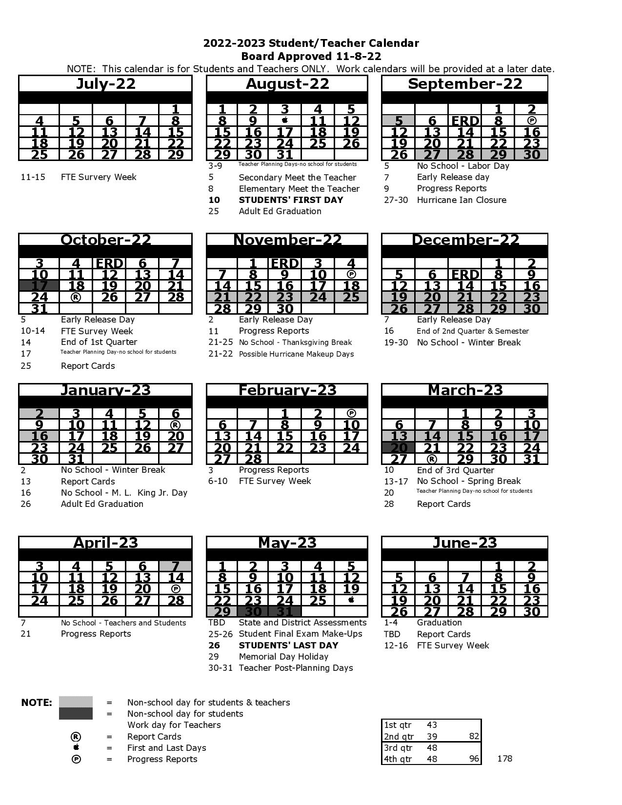 Pasco County Schools Calendar 20222023