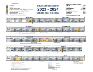 Davis School District Calendar Holidays 2023-2024