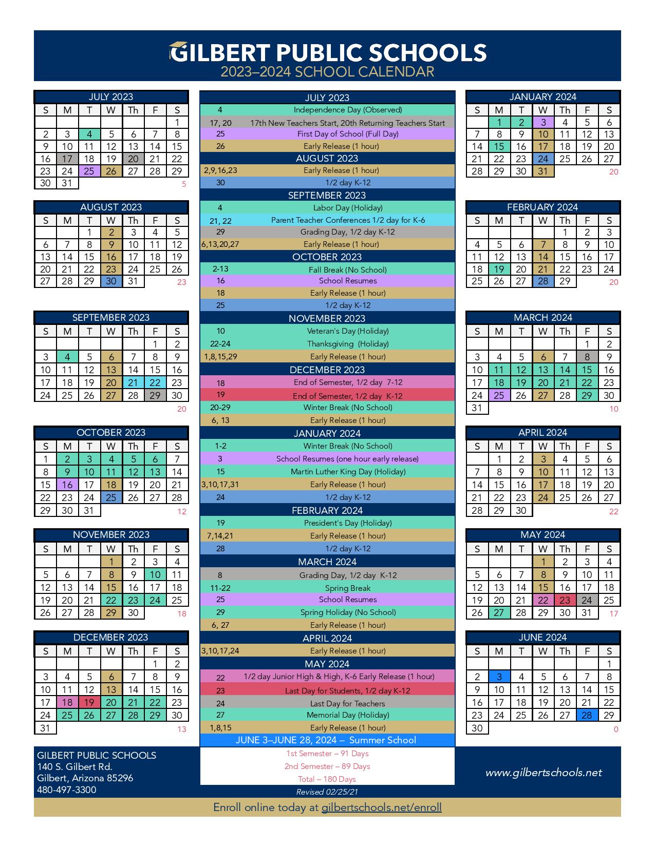 Gilbert Schools Calendar 24 25 Angus Wheatley E 