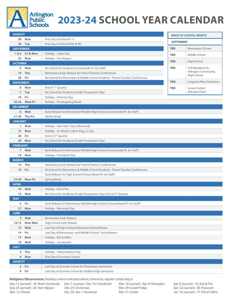 arlington-public-schools-calendar-2024-holiday-breaks