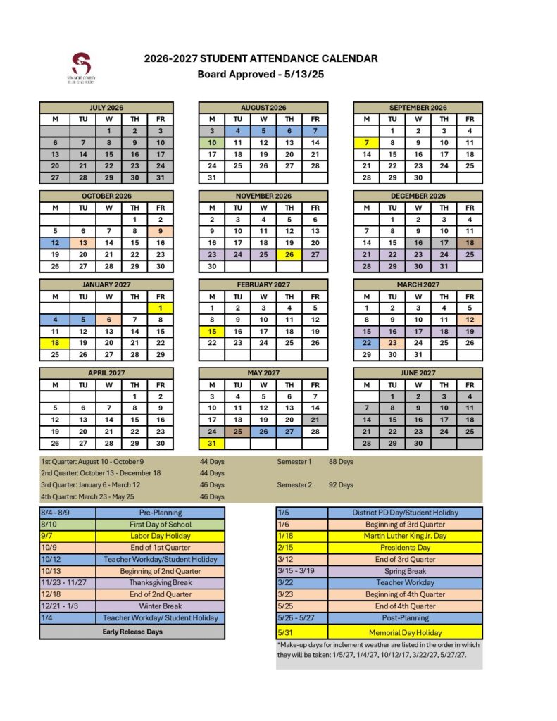 Seminole County Public Schools Calendar 2026-2027