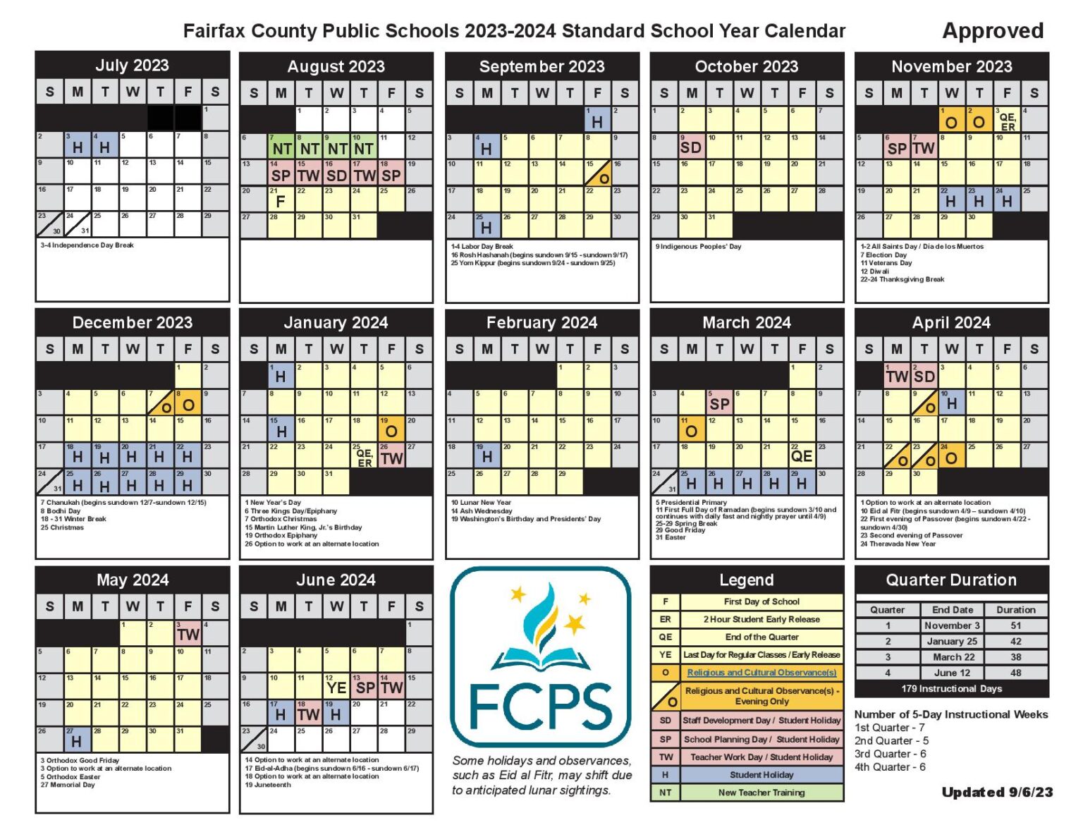 Fairfax County Public Schools Calendar 20242025 Holidays