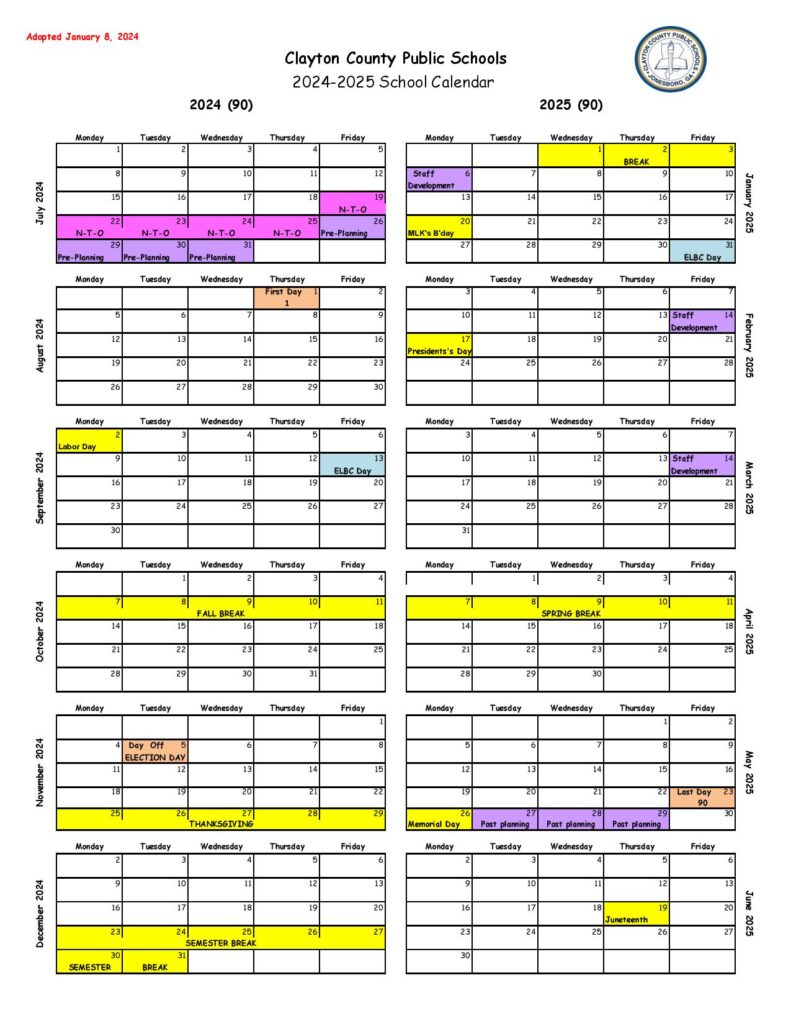 Clayton County Public Schools Calendar