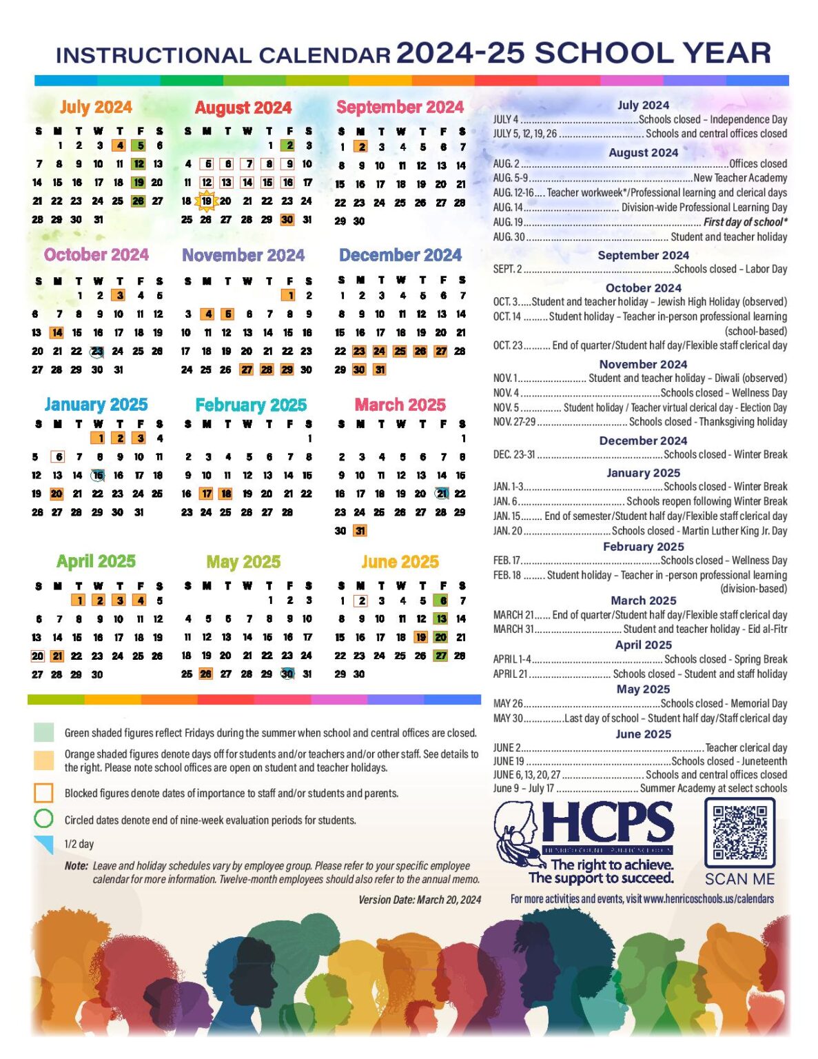 Henrico County Public Schools Calendar 20242025 Holidays