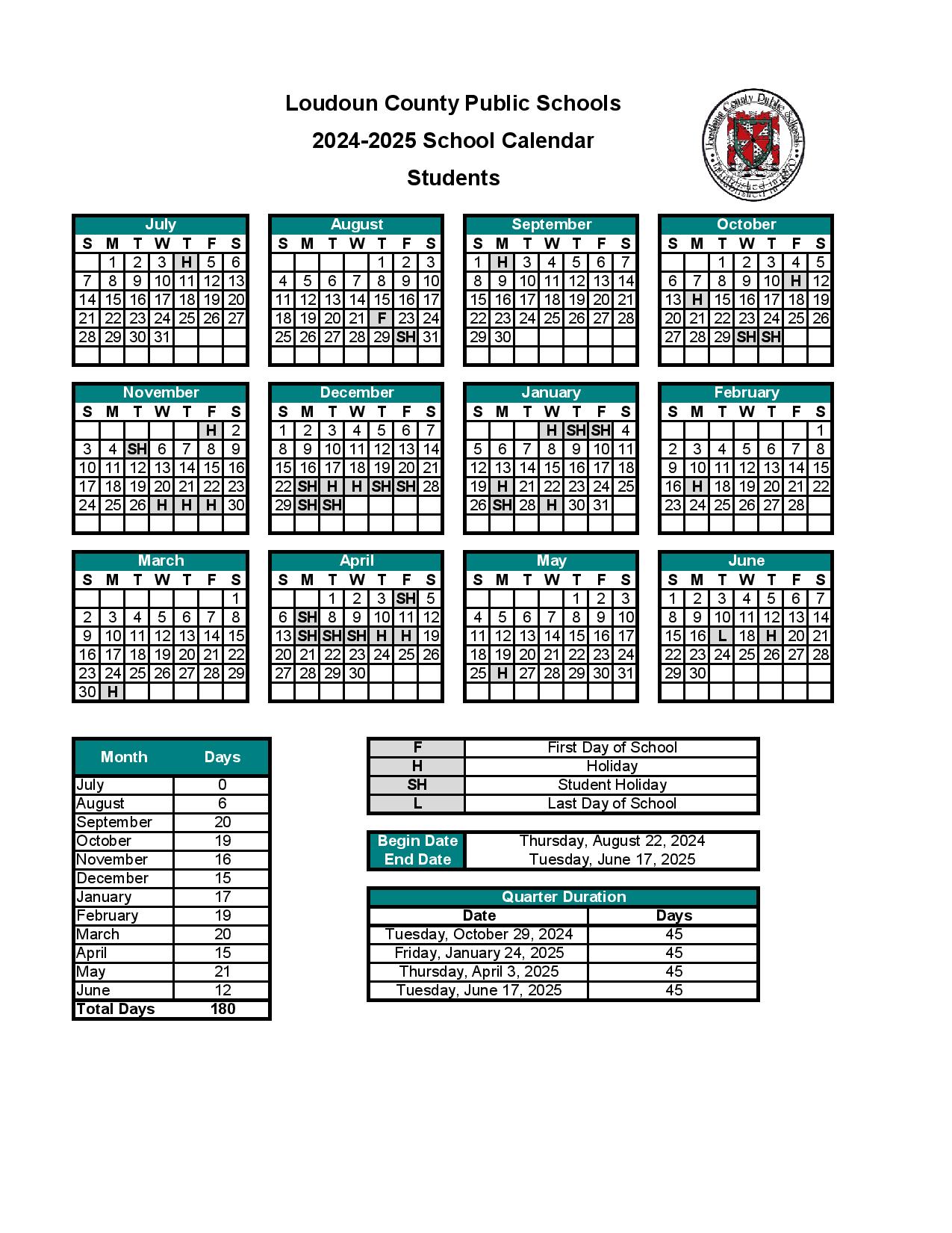 Loudoun County Public School Calendar 202425 202425 India Carlyn Stephi