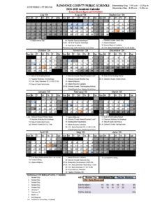 Roanoke County Public Schools Calendar 2024 2025