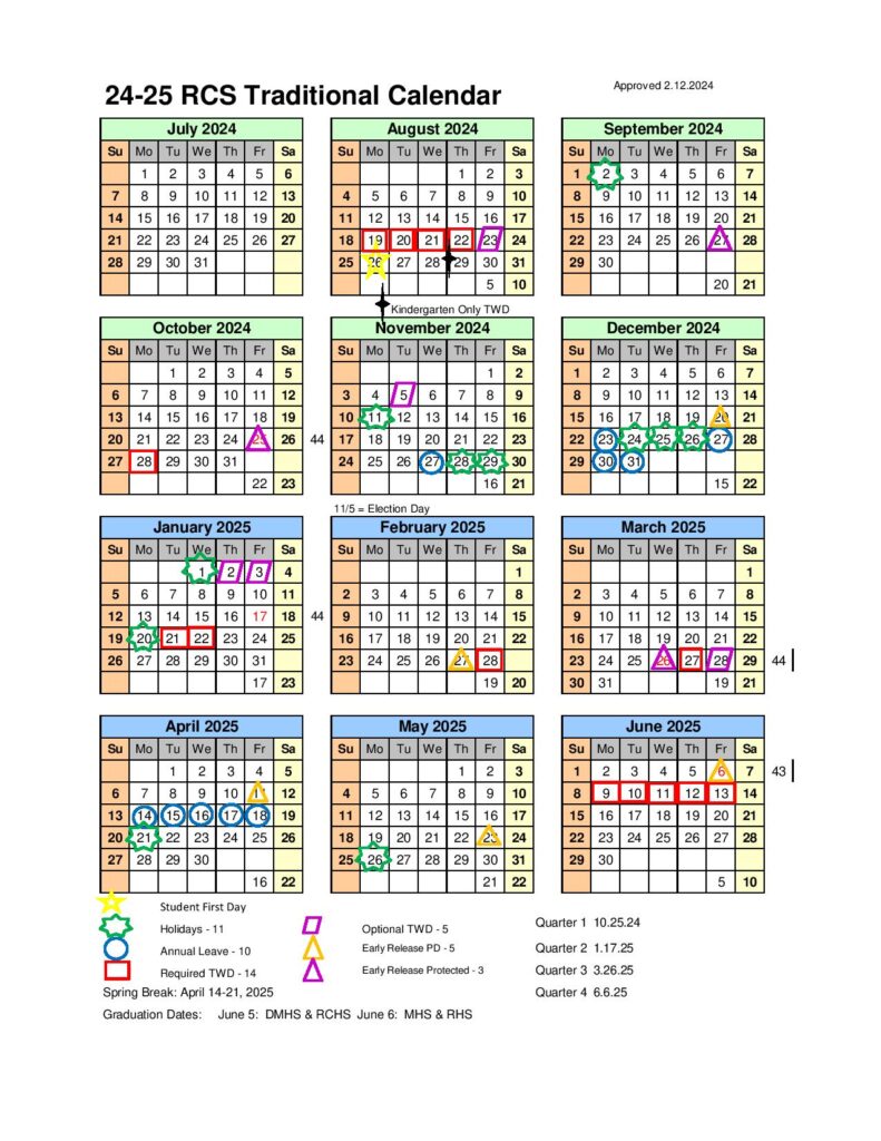 Rockingham County Schools Calendar