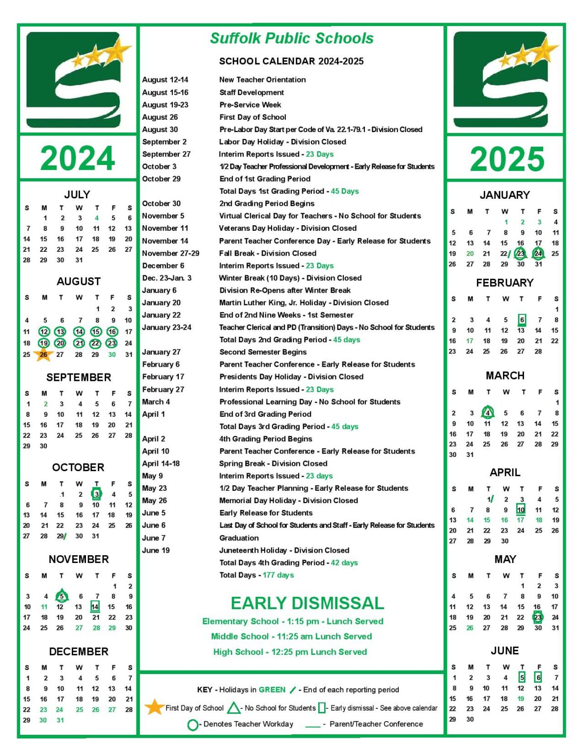 Suffolk Public Schools Calendar Holidays 20242025