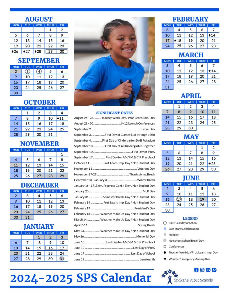 Spokane Public Schools Calendar