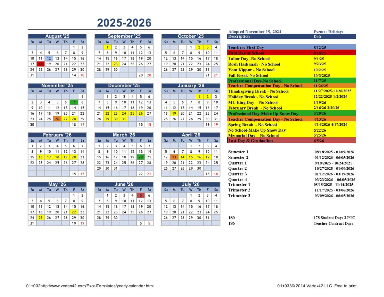 Park City School District Calendar 20252026 Holidays
