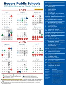 Rogers Public Schools Calendar 2025 2026 Holidays New School Calendar