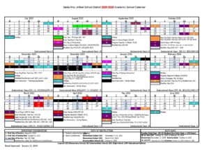 Santa Ana Unified School District Calendar 2025-2026 | Holidays - New