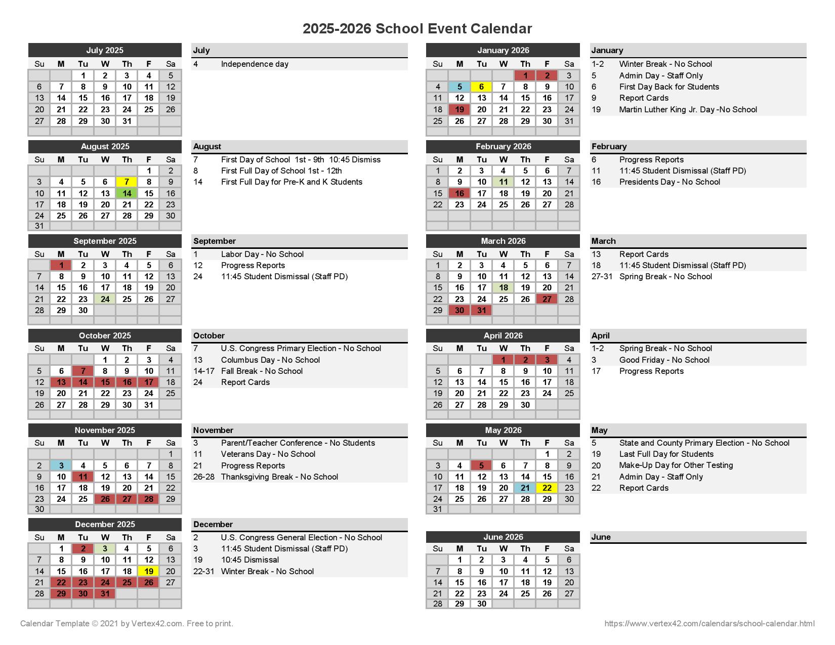 Chatham County Schools Calendar 2025 2026 Holidays