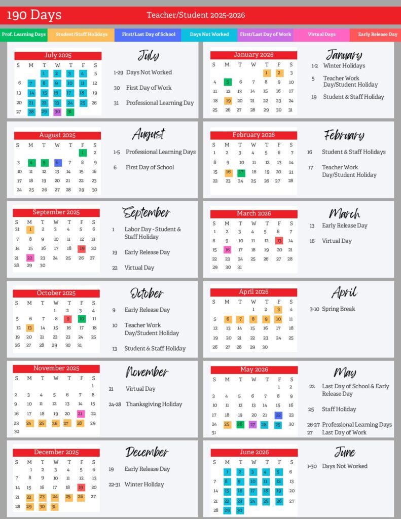 Dalton Public Schools Calendar 2026